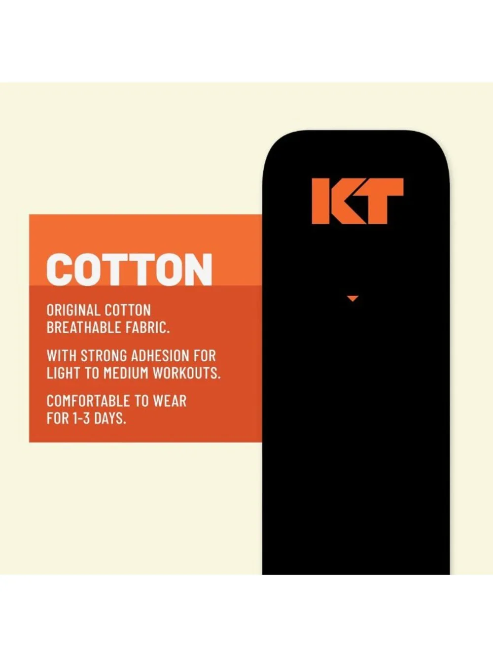 Elastic Kinesiology Athletic Tape - Original Cotton, 16' Uncut Roll for Pain